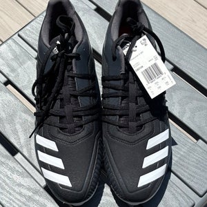 Black Men's Size M 11.0 (W 12.0) Adidas Adizero Afterburner 6 Low Top (New)