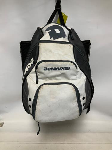 Used Demarini DOUBLE BAT BB/SB Player Backpack White 11823-S000040895