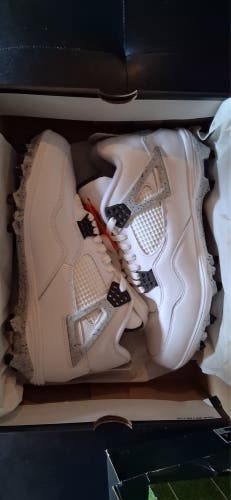 Men's Size M 12.0 (W 13.0) Air Jordan Mid Top Molded Cleats (New)
