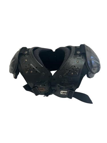 Used Schutt Youth Medium FLEX FB Shoulder Pads Black  11692-S000154821