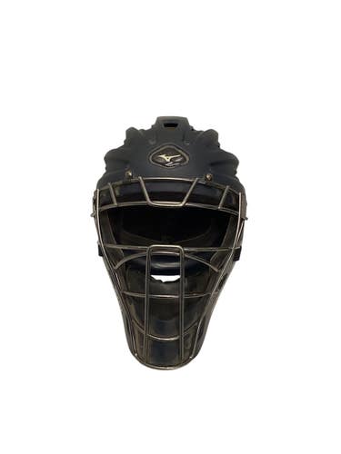 Used Mizuno SAMURAI Catchers Helmet w/Mask Navy Blue One Size 11443-S000207212