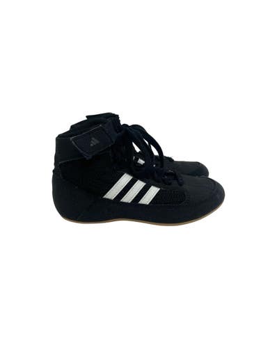 Used Adidas HVC Wrestling Shoes Black Youth 11.0 11692-S000154683