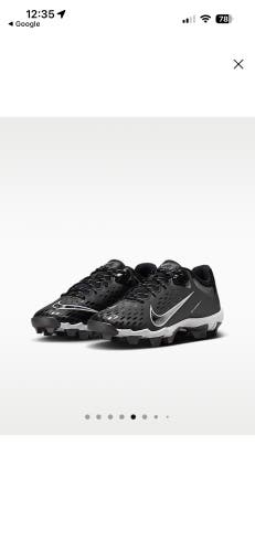 Black Kid's 12K (Little Kids) Nike Hyperdiamond 4 Keystone Molded Cleats (New)