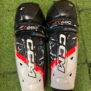 Senior CCM JetSpeed FT680 Shin Pads 13" (Used)
