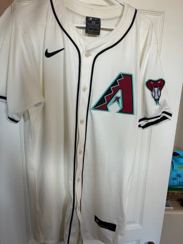 Nike MLB Authentic Arizona Diamondbacks On Field white Jersey Size 40