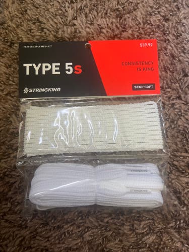StringKing Type 5s Semi-Soft Lacrosse Mesh Kit (New)