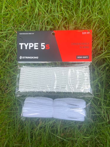 StringKing Type 5s Semi-Soft Lacrosse Mesh Kit (New)