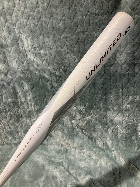 White 2023 Easton Ghost Unlimited Composite Bat (-10) Composite 23 oz 33" (Used)