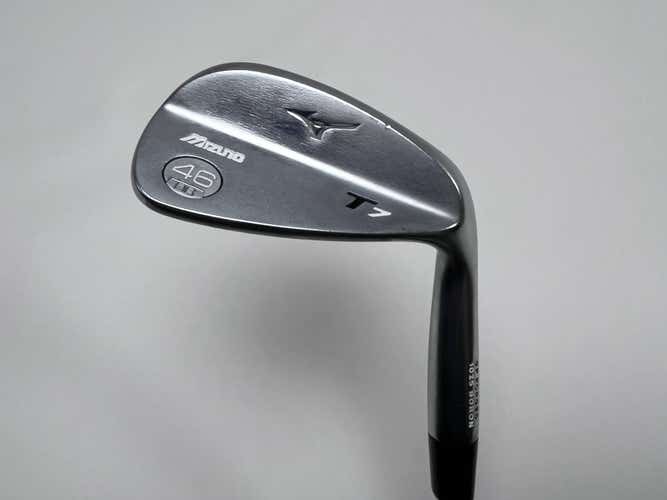 Mizuno T7 White Satin Wedge 46* 8 Bounce OBAN Stiff Steel Mens RH Midsize Grip