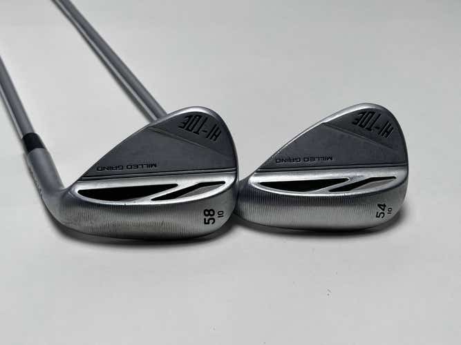 TaylorMade Milled Grind HI-TOE 3 Chrome Wedge Set 54*10 | 58*10 120 Stiff RH