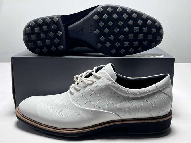 ECCO M Classic Hybrid Waterproof Golf Shoes White Men's SZ 10-10.5 (EU 44) NIB