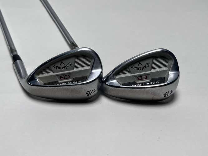 Callaway Mack Daddy CB Wedge Set 56* 14 60* 12 KBS Hi-Rev 2.0 105g RH