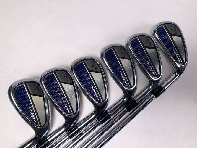 Callaway Paradym Iron Set 6-PW+GW KBS Tour-V 120g Stiff Steel Mens RH +1''