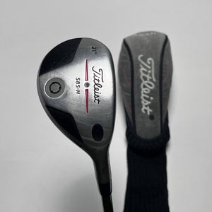 Titleist 585 H Hybrid 21* Aldila NV Green 85g Stiff Graphite Mens RH HC