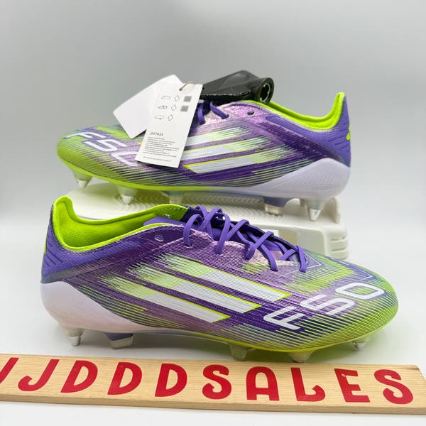 Adidas F50 Elite SG Soccer Cleats Purple Rush Lucid Lemon JH7633