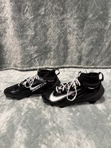 Black Unisex 6Y (Big Kids / Youth) Youth Nike High Top Cleats Molded Cleats (Used)