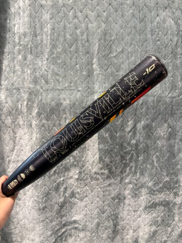 Black 2022 Louisville Slugger LXT Composite Bat (-10) Composite 24 oz 34" (Used)