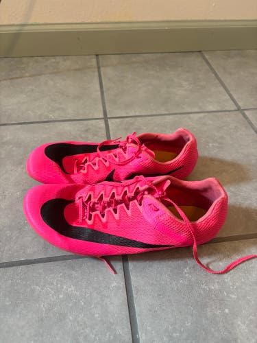 Pink Unisex Size M 10.0 (W 11.0) Adult Nike Zoom rival Sprint Shoes (Used)