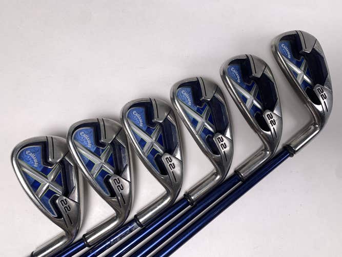 Callaway X-22 Iron Set 5-PW 45g Ladies Graphite Womens RH