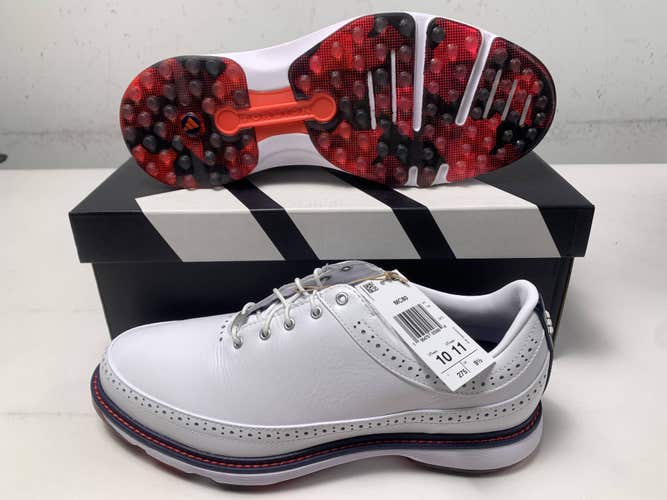 Adidas MC80 Waterproof Golf Shoes White Men's SZ 10 NIB