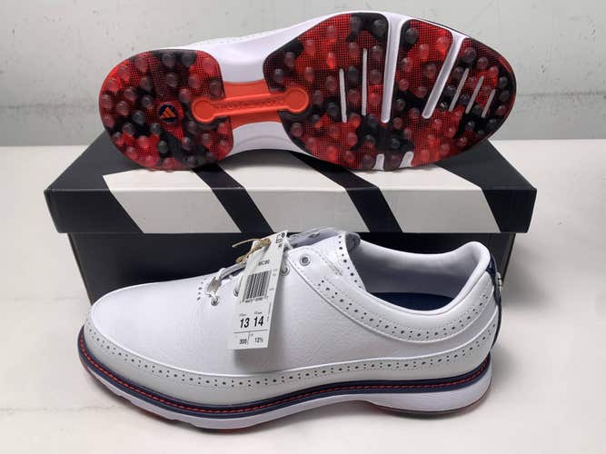Adidas MC80 Waterproof Golf Shoes White Men's SZ 13 (EU 48) NIB
