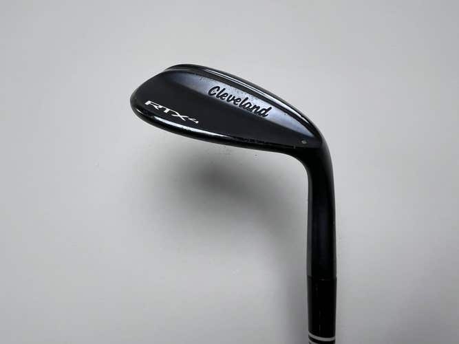Cleveland RTX 4 Black Satin Wedge 56* 8 Bounce LOW S400 Stiff Steel RH