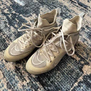 Used White Size M 7.0 (W 8.0) Adult Nike Alpha Huarache 8 Elite High Top