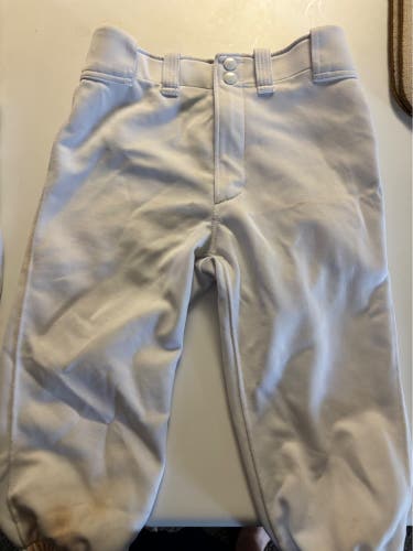 White Unisex XL Youth Mizuno Game Pants (Used)