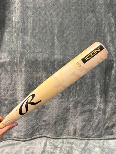 2025 Rawlings Icon Composite Bat BBCOR Certified (-3) Composite 29 oz 32" (Used)