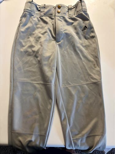 Gray Unisex Medium Youth Adidas Game Pants (Used)