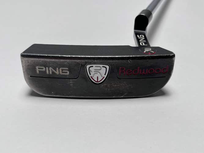 Ping Redwood D66 Black Satin Putter 34" Black Dot Mens RH