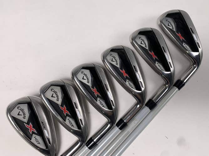 Callaway X Hot 2013 Iron Set 6-PW+AW 75g Regular Graphite Mens RH