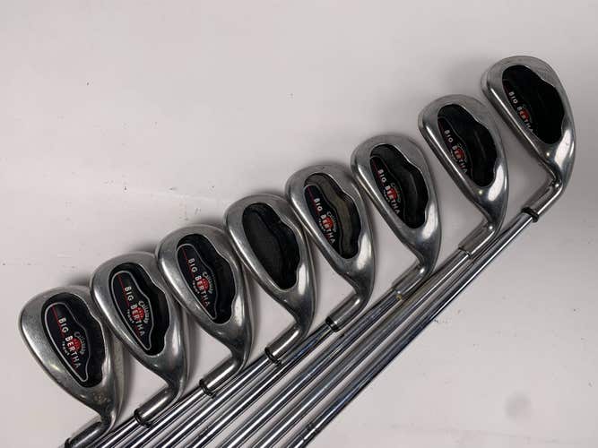 Callaway Big Bertha 2004 Iron Set 4-PW+GW Big Bertha Uniflex Steel Mens RH