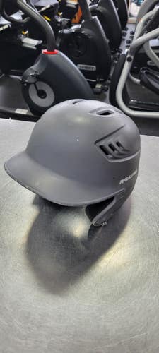 Used Rawlings 6 3/8 - 7 1/8 Batting Helmet No Mask Grey One Size 11497-S000159955