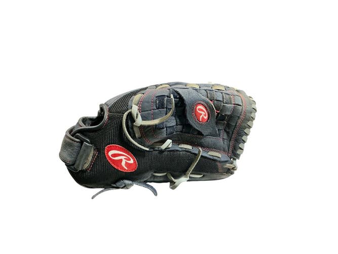 Used Rawlings RENEGADE BB/SB Glove RH Throw Black 13" 11873-S000245100