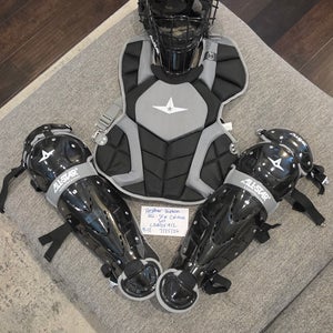 Black/Gray All Star Catcher's Set (New)