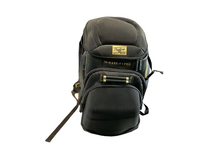Used Rawlings BB/SB Player Backpack Black 11873-S000244292