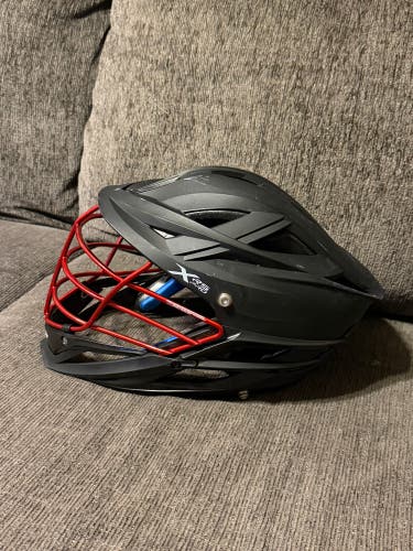 Cascade XRS Pro Lacrosse Helmet Matte Black Shell Adult Size PLL