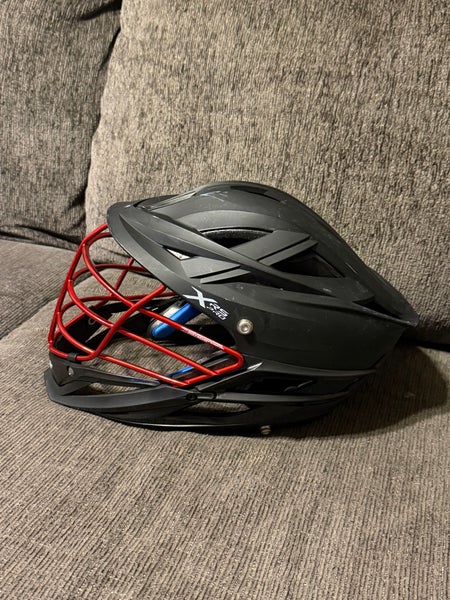 Cascade XRS Pro Lacrosse Helmet Matte Black Shell Adult Size PLL