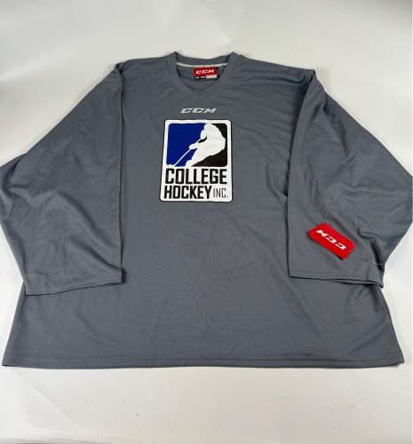 Gray Goalie Cut Men's CCM Jersey (New)