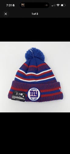 New Era New York Giants Sideline On Field Sideline Knit Beanie