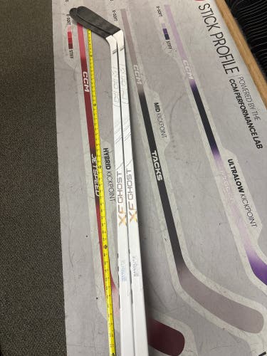Senior CCM XF Ghost Left Hand Hockey Stick P90TM 85 Flex (2-Pack)