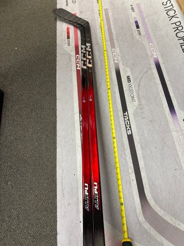 Senior CCM JetSpeed FT8 Pro Left Hand Hockey Stick P90 75 Flex (2-Pack)
