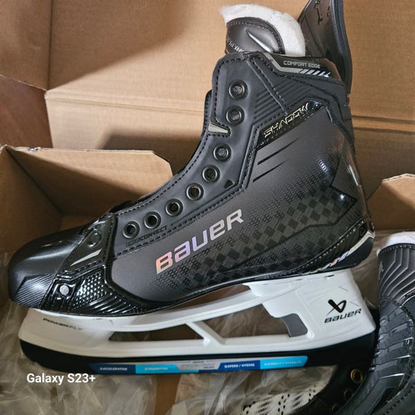 Black Bauer Supreme Shadow Hockey Skates 8.5 (New) | SidelineSwap