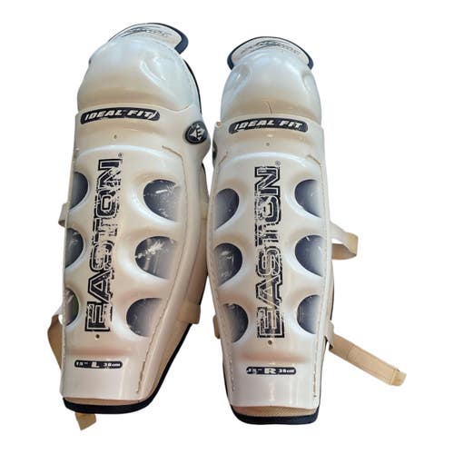 Used Easton SYNERGY 100 Senior Shin Guards White 15" 11450-S000525770