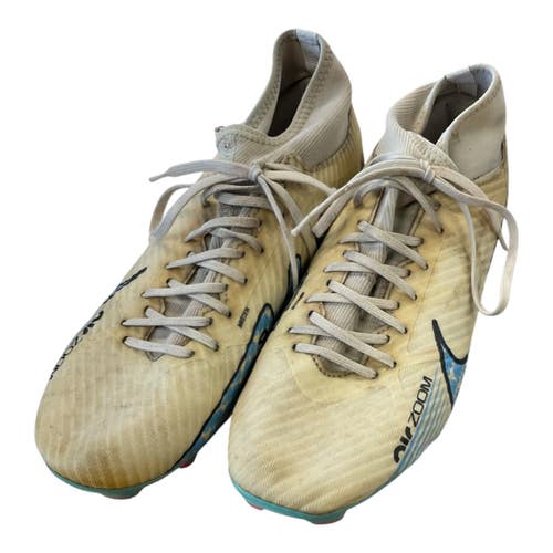 Used Nike ZOOM MERCURIAL SUPERFLY 9 Soccer Cleats White Senior 8 11450-S000525726
