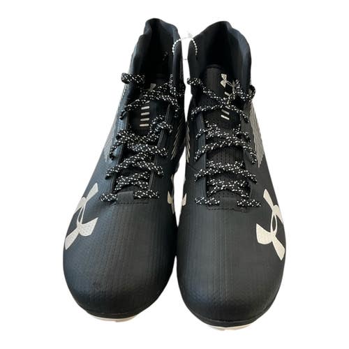 Used Under Armour HAMMER MC Adult FB Cleats Black Senior 13 11450-S000525718