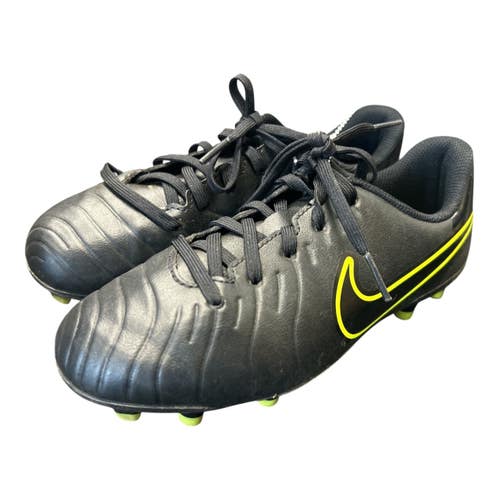 Used Nike TIEMPO LEGEND 10 CLUB Soccer Cleats Black Junior 02.5 11450-S000525699