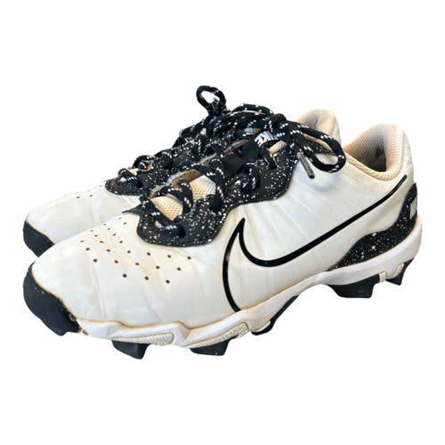 Used Nike ALPHA HUARACHE 4 KEYSTONE BB/SB Cleats White Junior 03 11450-S000525694