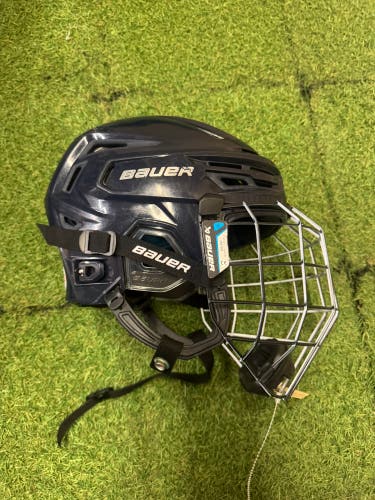 Blue Medium Bauer Re-Akt 150 Helmet (Used)